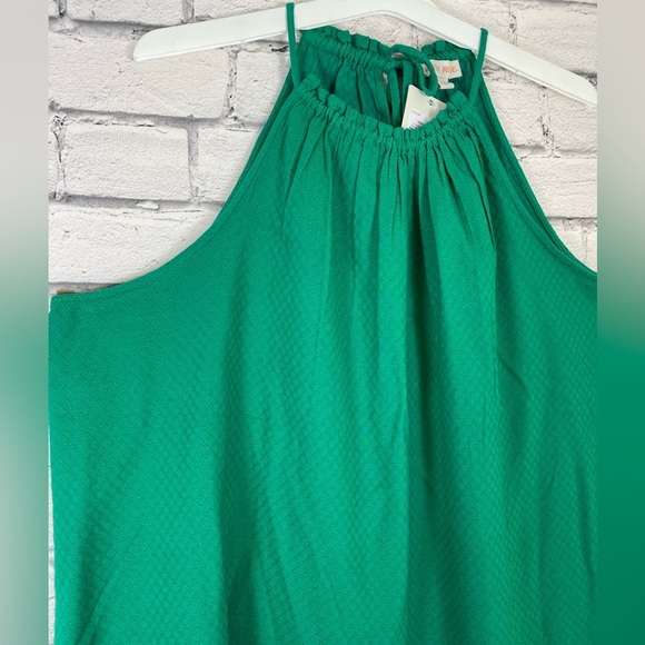 Knox Rose Green Embroidered Halter Tank size 1X - Picture 4 of 12